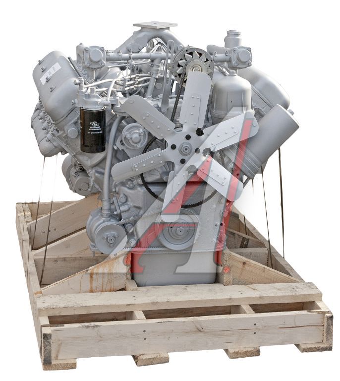 Двигатель ЯМЗ-238М2-6 (УралАЗ) без КПП и сц. (240 л.с.) АВТОДИЗЕЛЬ №