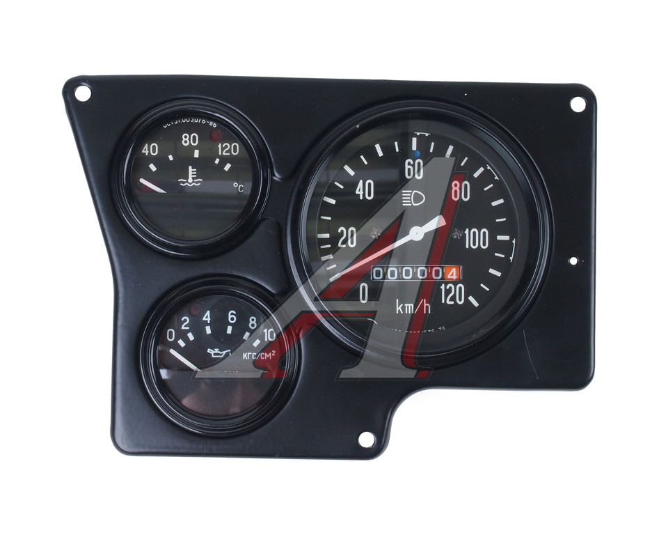 Щиток УРАЛ приборов левый (спидометр 16.3802) в сборе (АО АЗ УРАЛ)