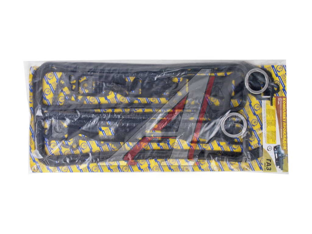 Прокладка двигателя ГАЗ-53 полный комплект (15шт.) резинопробка ПАК-АВТО