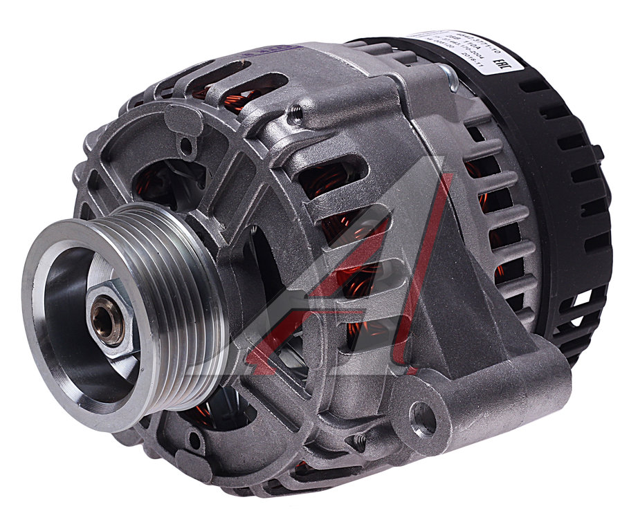 Генератор КАМАЗ дв.ЕВРО-3,4 (6-ручьевой шкив) (Аналог BOSCH 0124655049) ПРАМО-Электро