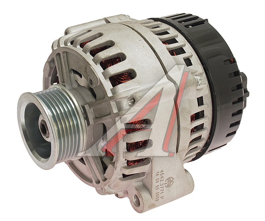 Генератор КАМАЗ дв.ЕВРО-3 поликлиновой шкив 28В 80А с пятипиновым разъемом АТЭ-1